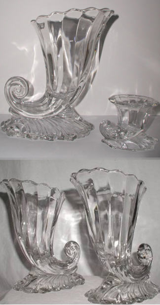 Heisey #1428  Warwick Vases