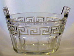 Heisey # 433 Greek Key Ice Tub