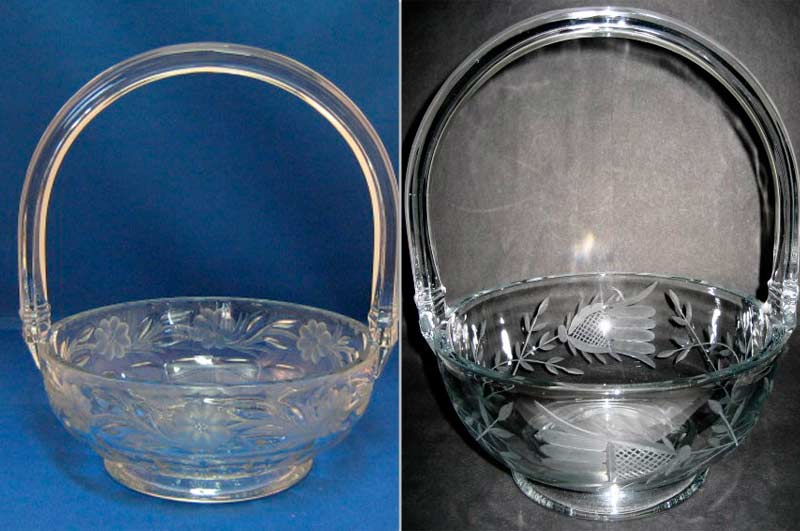Heisey # 480 Fruit Baskets with Cutting