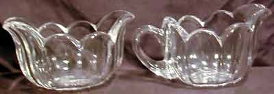 Heisey # 341 Puritan Oval Hotel Cream and Sugar