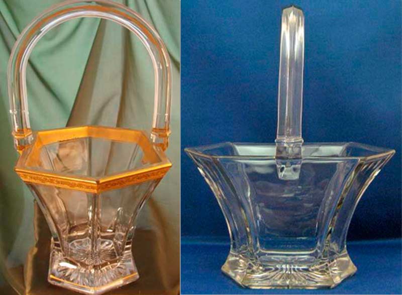 Heisey # 462 Plain Hexagon Basket