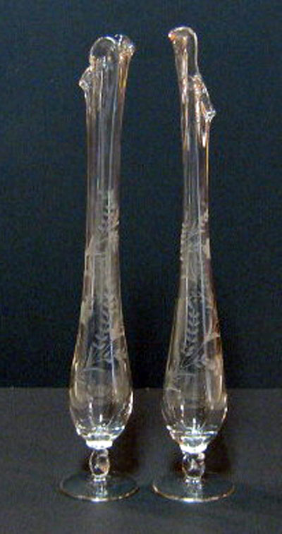 Heisey #1540 Lariat Swung Vases