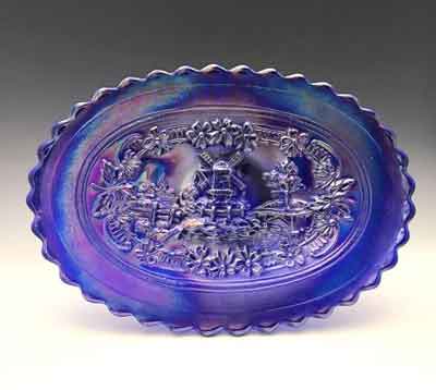Imperial #   27/  58 Aurora Jewels Oval Windmill Plate