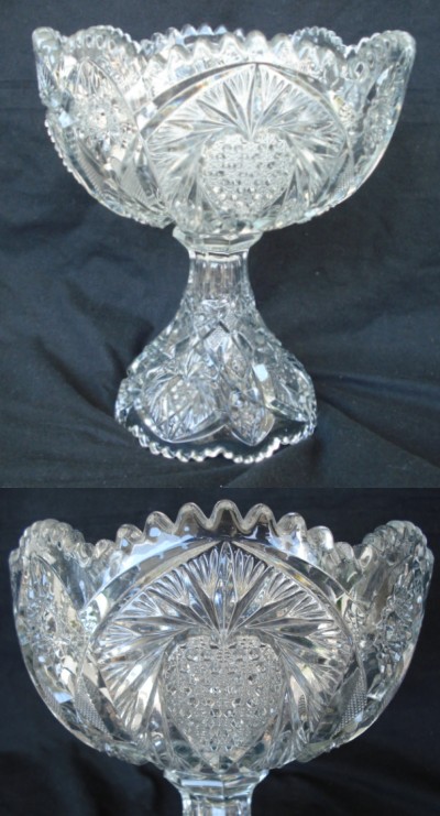 Imperial # 482 NuCut Footed Bowl