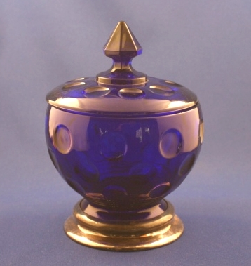 Imperial Old English / Olive Covered Cobalt Candy