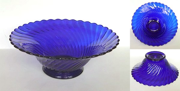 Imperial # 153 Spiral Optic Console Bowl