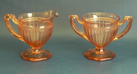 Imperial # 582 Fancy Colonial Cream & Sugar