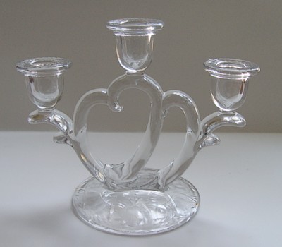 Imperial # 753 Candlestick w/ Cut Decoration