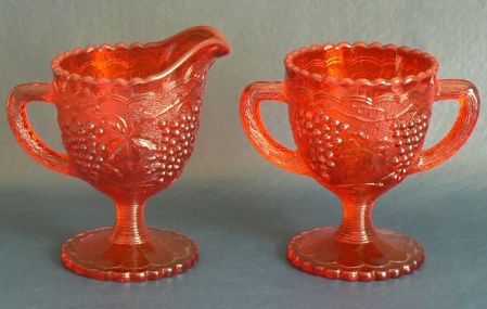 Imperial # 473 Vintage Ruby Cream & Sugar