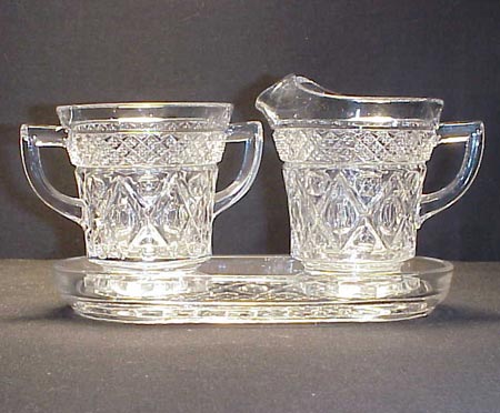 Imperial # 160 Cape Cod Cream and Sugar with Tray
