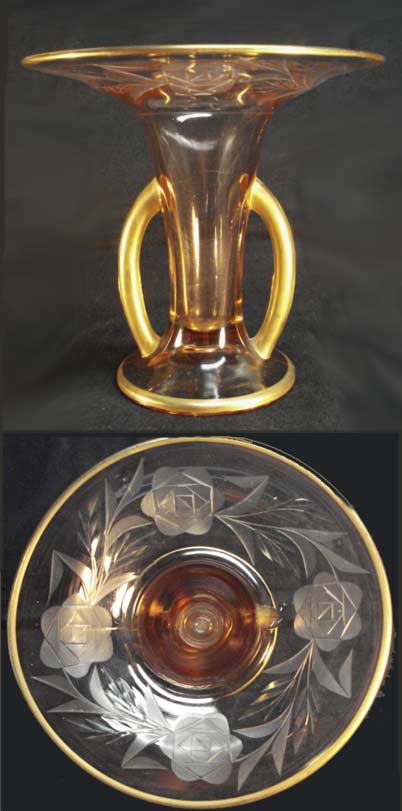 Imperial # 244 Vase with #20 Rose Cutting