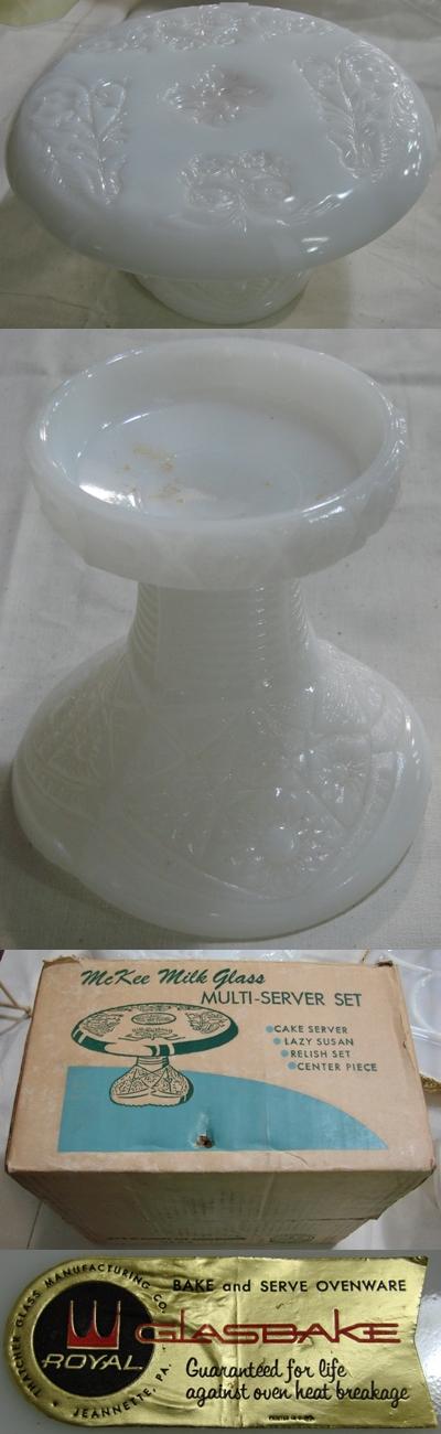 McKee Milk Glass Multi-Server