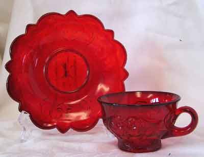McKee Rock Crystal Cup and Saucer