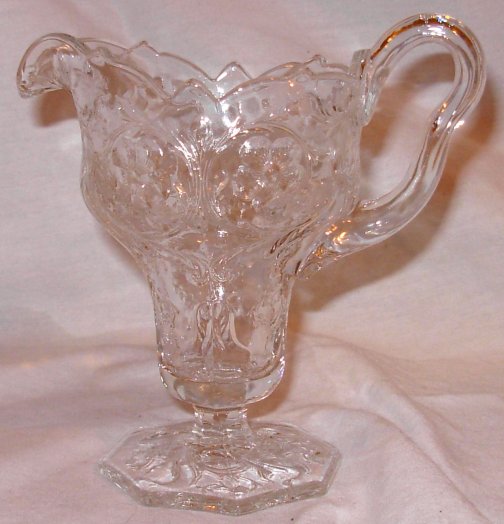 McKee Rock Crystal Footed Creamer