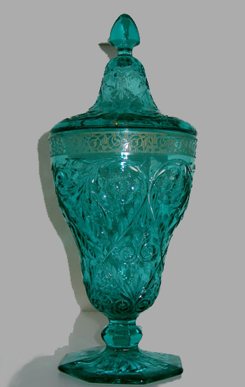 McKee Rock Crystal Candy with Rambler Rose Decoration