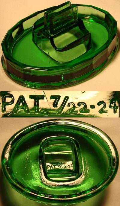 Paden City #   4 Ash Tray & Matchholder