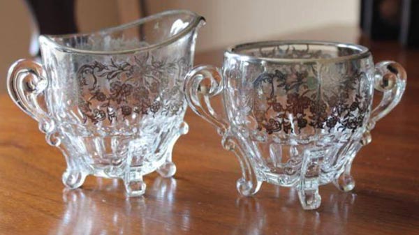 Paden City # 555 Nerva Creamer & Sugar