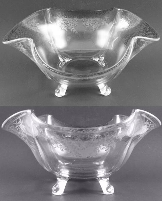 Paden City # 211 Spire Crimped Candy w/ Silver Overlay