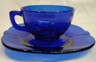 Paden City # 412 Crow's Foot Cup & Saucer