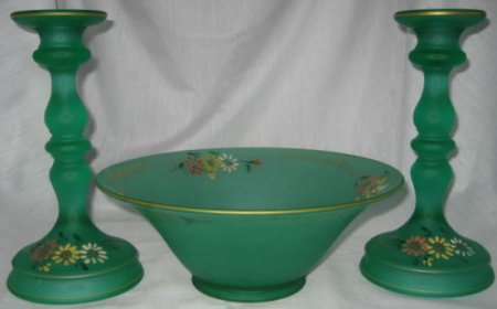 Tiffin #   76 Candlestick & Bowl