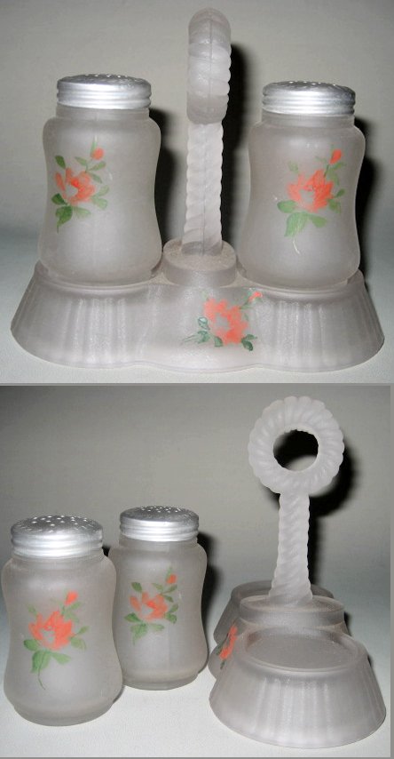 U. S. Glass Salt & Pepper Set