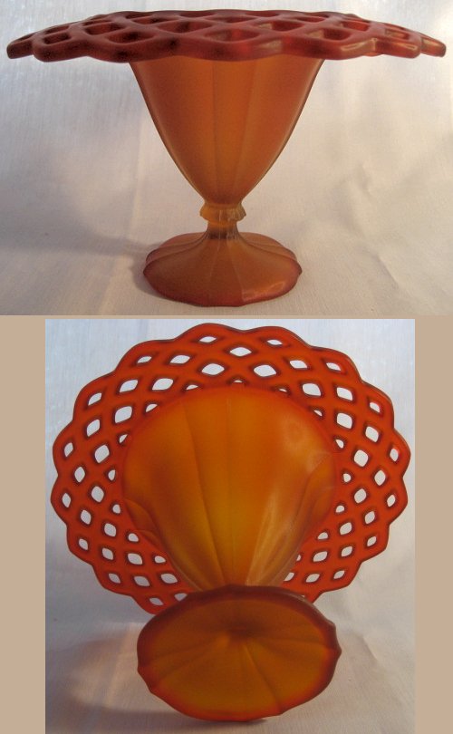 Tiffin #  310 Open Work Compote