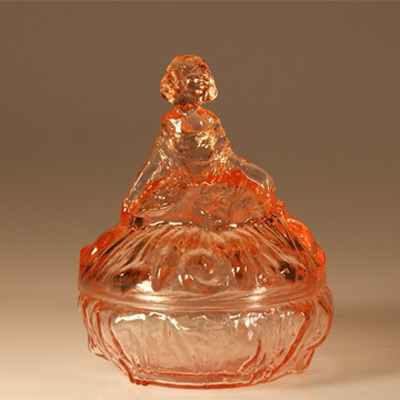 Tiffin # 9313 Dancing Girl Powder Jar