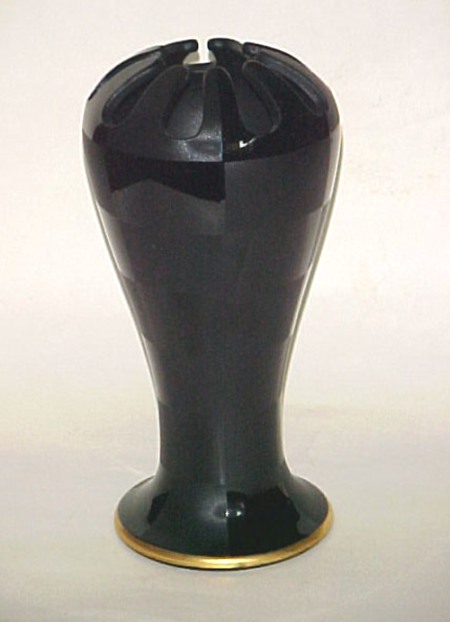 Tiffin #16261 Flower Holder Vase w/ Echec Decoration