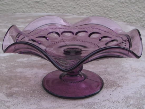 Tiffin # 4016-47 Antique Thumbprint Compote
