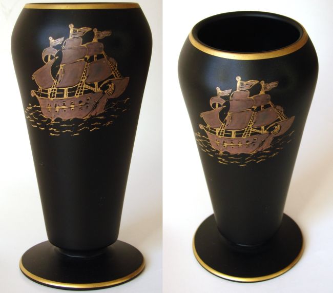 Tiffin #15151 Vase w/ Unknown Decoration