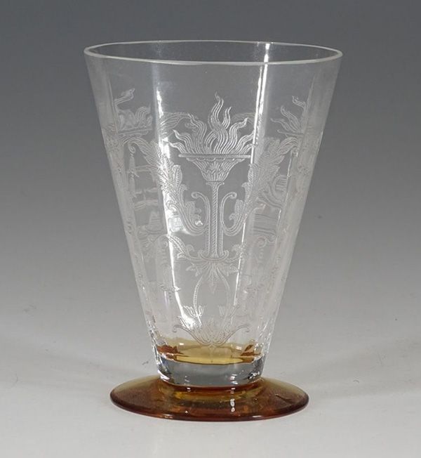 Tiffin #14185 Bi-Color Tumbler w/ Julia Etch