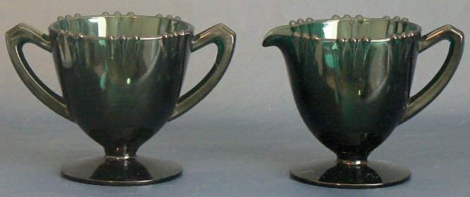 Tiffin # 5909 Pearl Edge Cream & Sugar