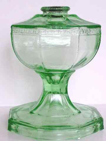 U. S. Glass Lamp Greek Key
