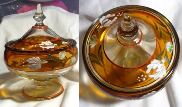 Tiffin #  330 Lo-Footed BonBon w/ Cover
