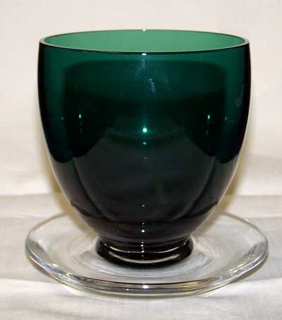 Tiffin # 6232  Killarney Green Candy Jar Bottom