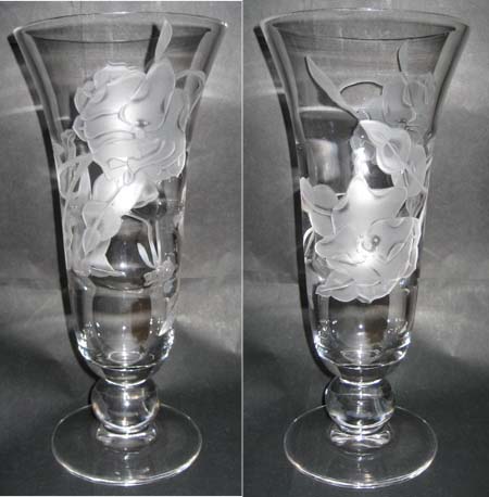 Tiffin #17350 Swedish Optic Carved Roses