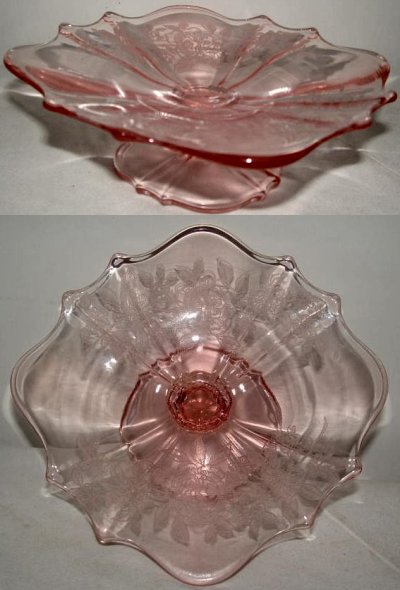 Tiffin #  310-1/2 Footed Mint Compote