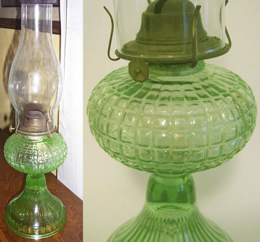 U. S. Glass #G-9965 Oil Lamp