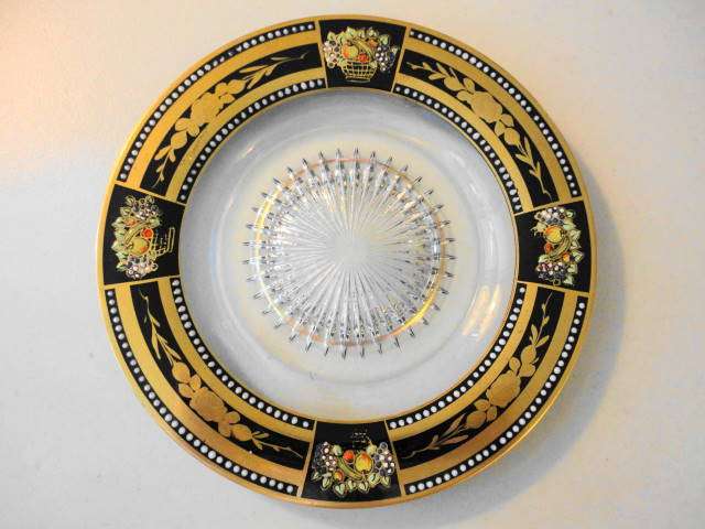 Westmoreland #1800 Plate w/ Fruit Basket Decoration
