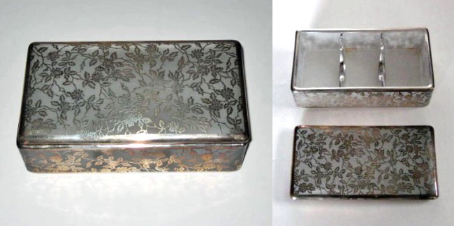 Westmoreland #1800 Cigarette Box w/ Silver Decoration
