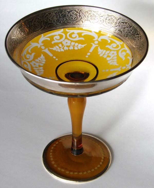 Westmoreland #1800 Compote w/ Unknown Decoration