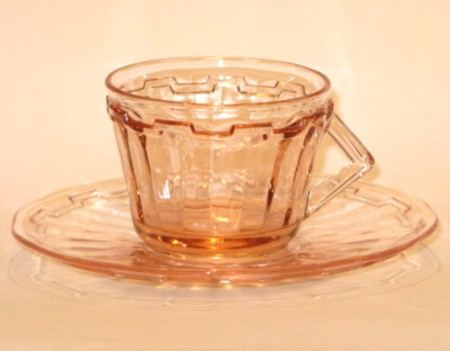 Westmoreland # 700 Modernistic Cup & Saucer
