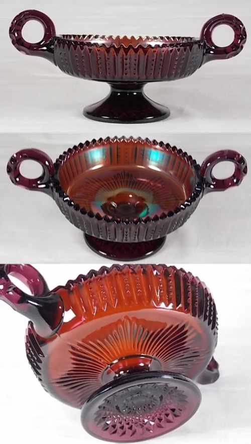 Westmoreland Carnival Handled Compote