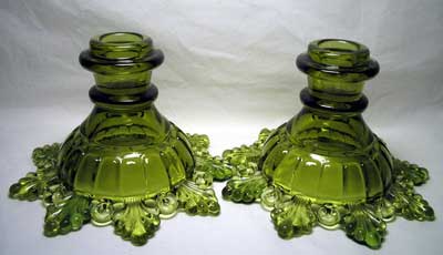 Westmoreland #1875 Ring and Petal Candleholders