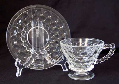 Westmoreland #1000 Thousand Eye Cup and Saucer