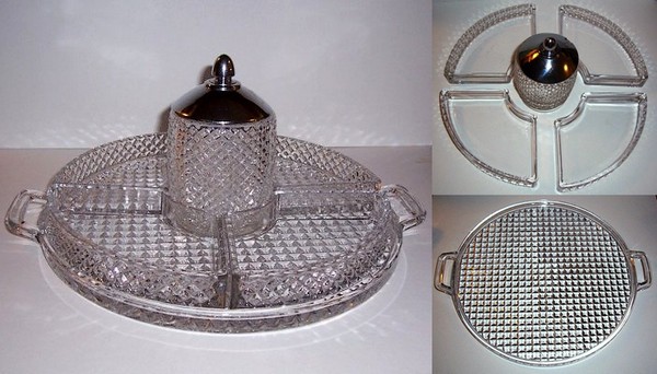 Westmoreland # 555 English Hobnail 7 Part Relish