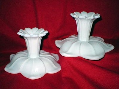 Westmoreland #1921 Lotus Candlesticks