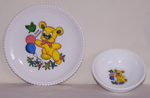 Westmoreland Beaded Edge Children Dishes