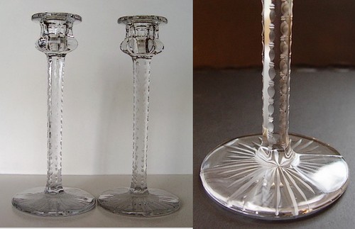 Westmoreland #1027 Candlestick w/ Cutting