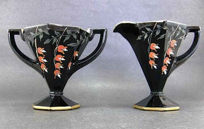 Westmoreland #1211 Octagon Creamer & Sugar